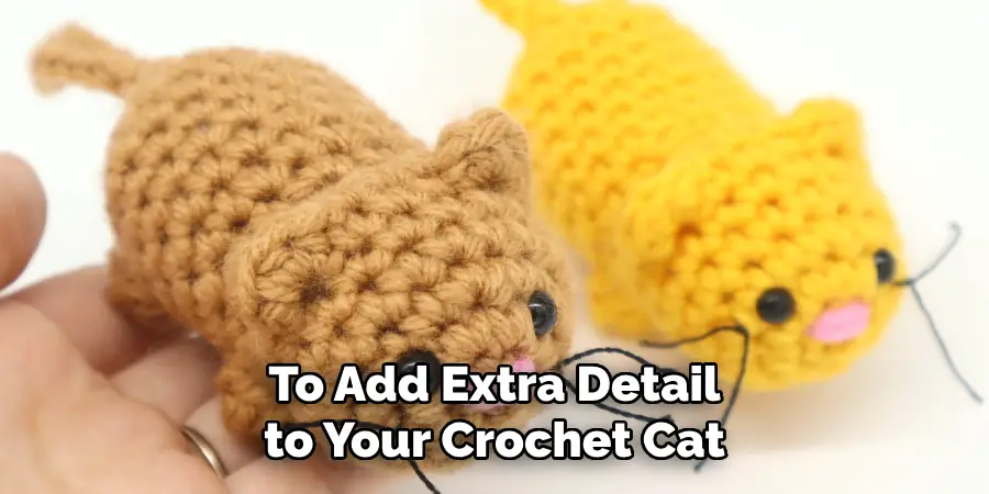 To Add Extra Detail to Your Crochet Cat