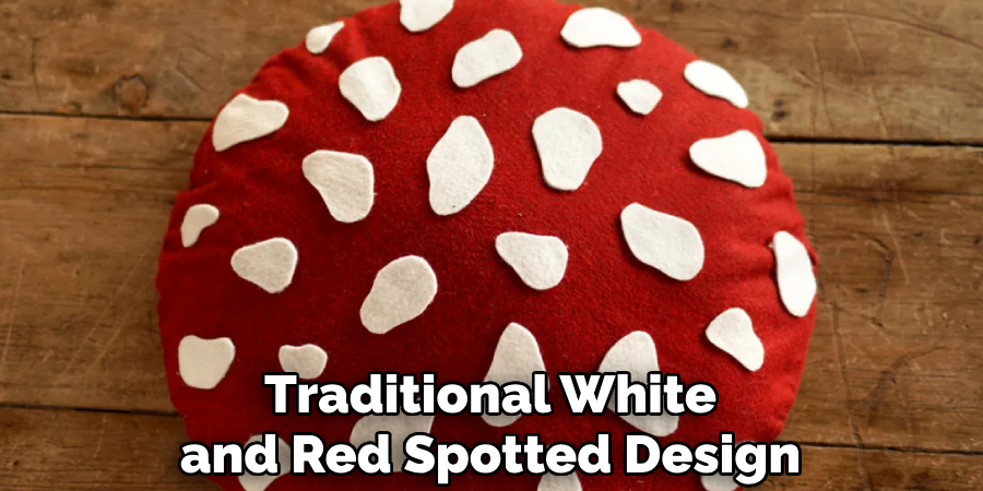 Traditional White and Red Spotted Design