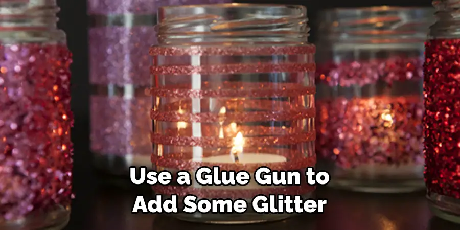 Use a Glue Gun to Add Some Glitter