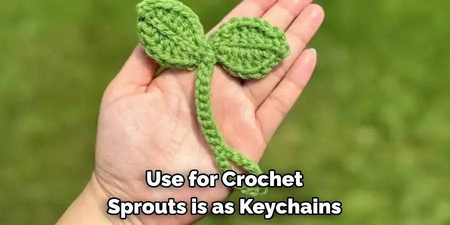 Use for Crochet Sprouts is as Keychains