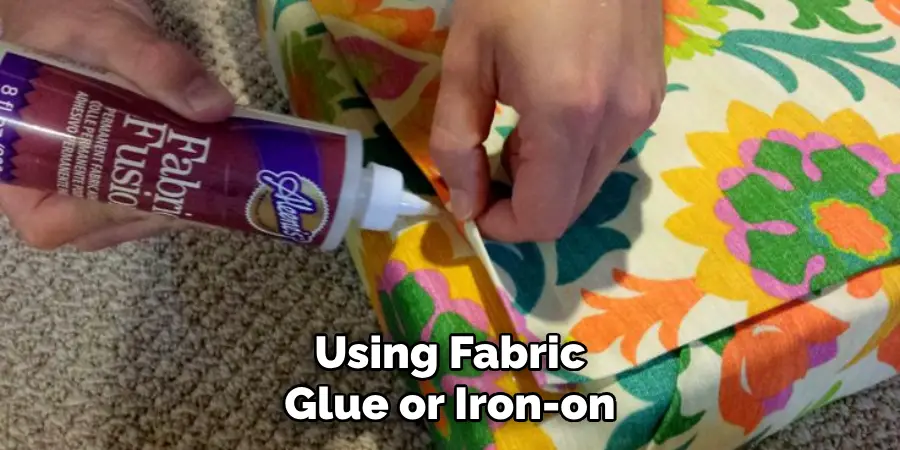 Using Fabric Glue or Iron-on