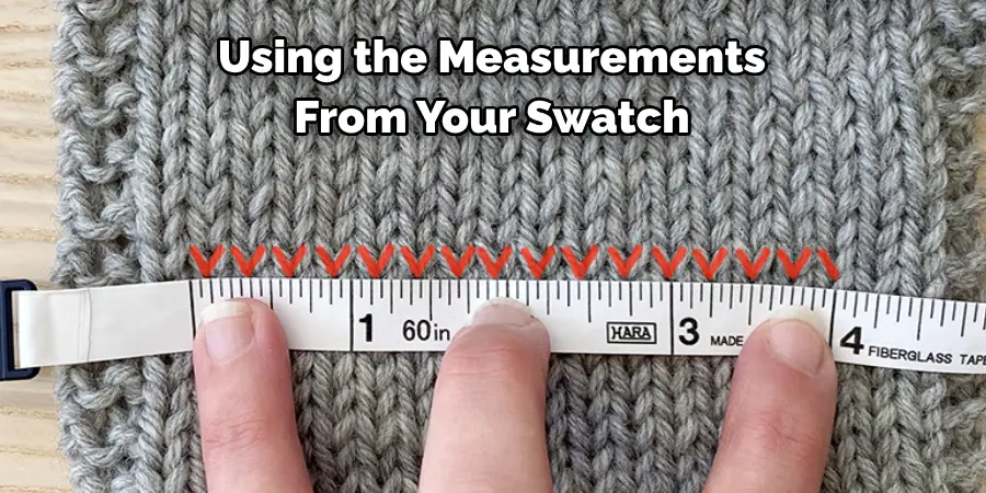 Using the Measurements 
From Your Swatch