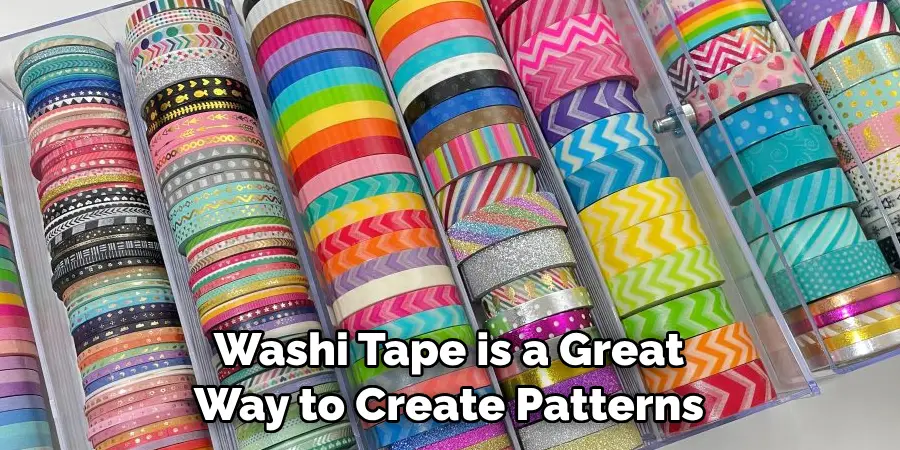 Washi Tape is a Great Way to Create Patterns