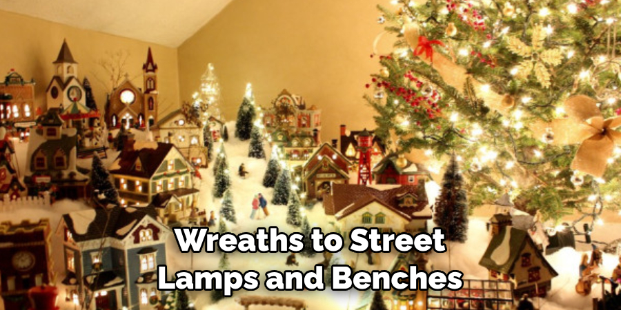 Wreaths to Street Lamps and Benches