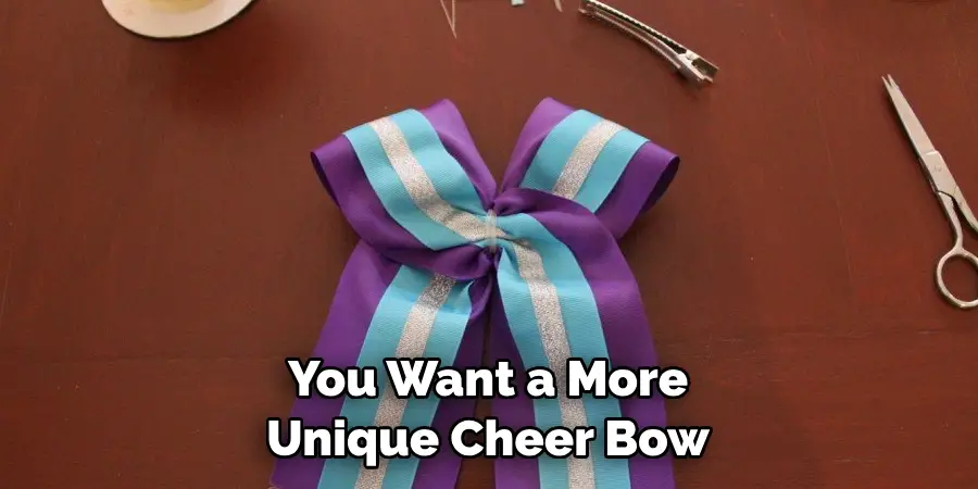 You Want a More Unique Cheer Bow