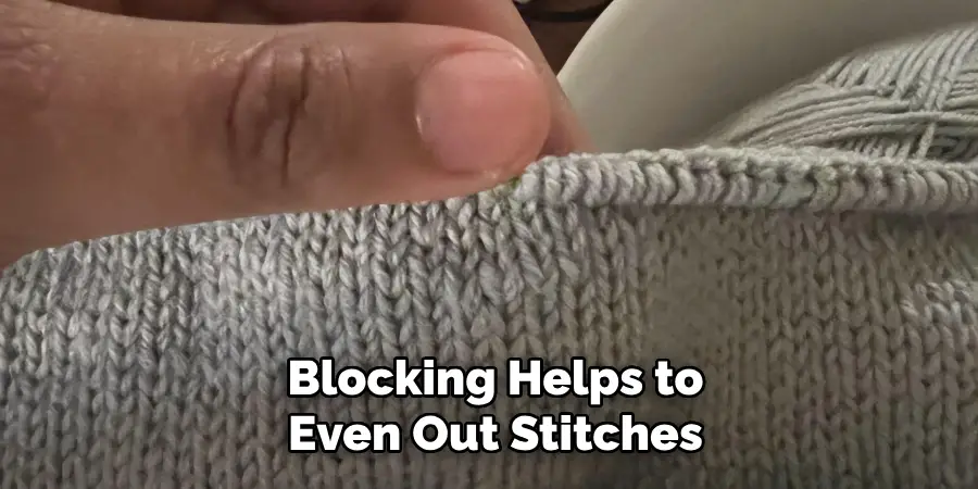 Blocking Helps to Even Out Stitches