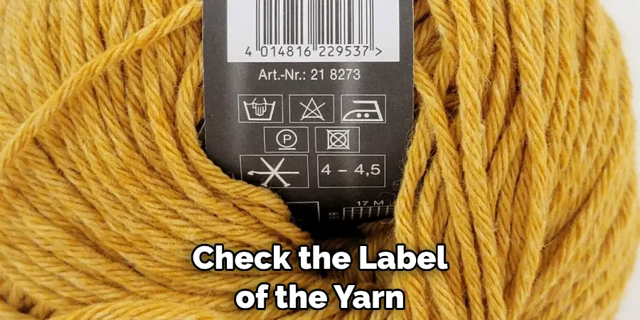 Check the Label of the Yarn