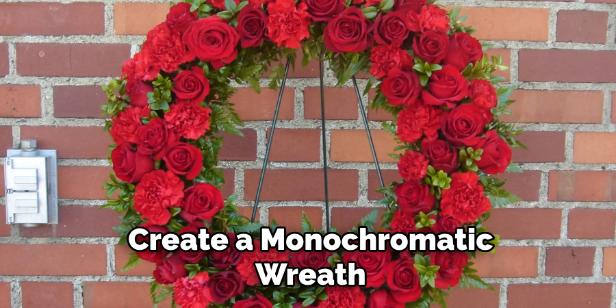 Create a Monochromatic Wreath