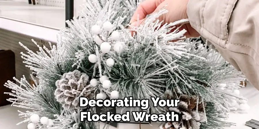 Decorating Your Flocked Wreath