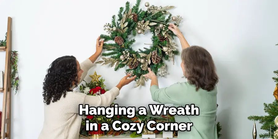 Hanging a Wreath in a Cozy Corner