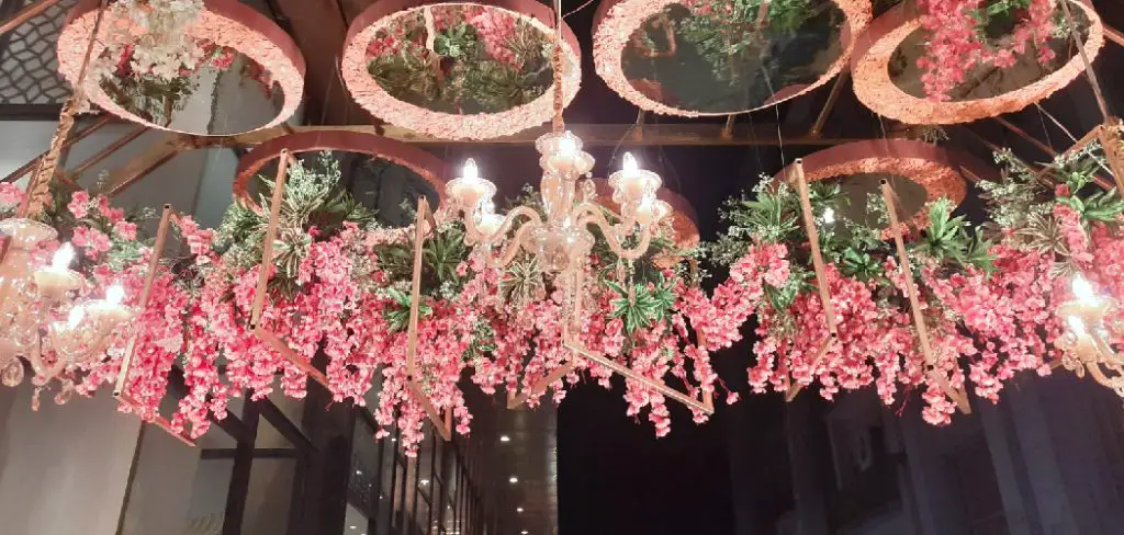 How to Hang Fake Flowers From Ceiling