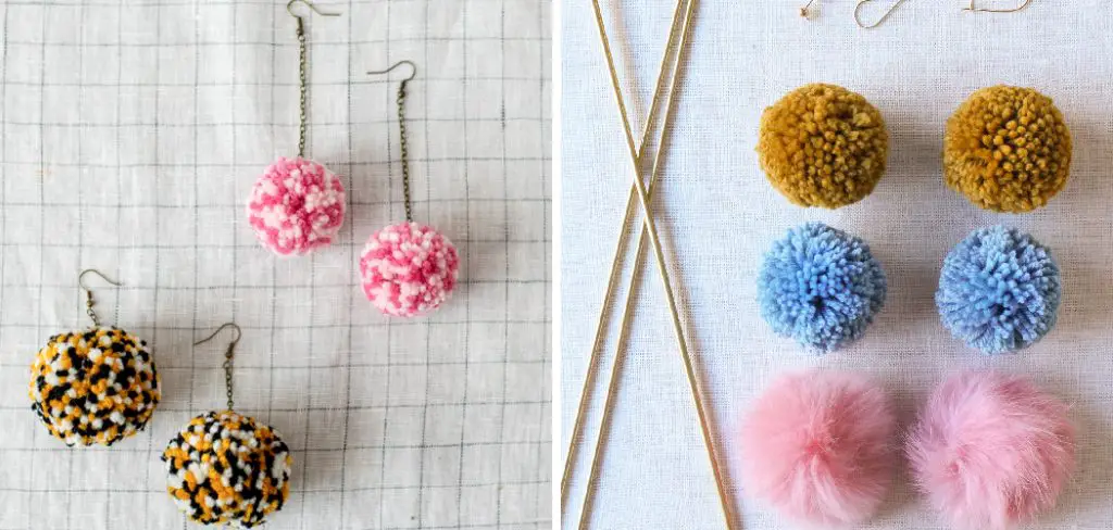 How to Make Pom Earrings