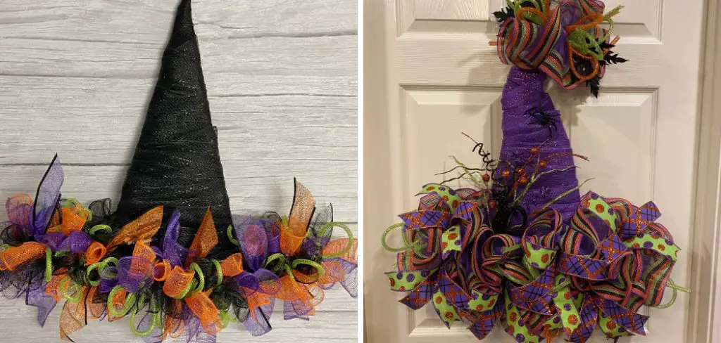 How to Make Witch Hat Wreath