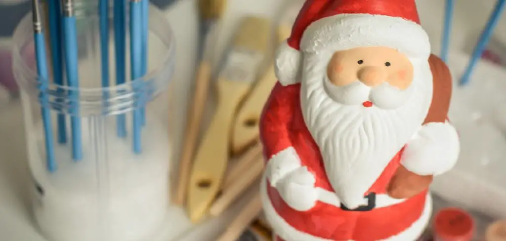 How to Paint Clay Santa