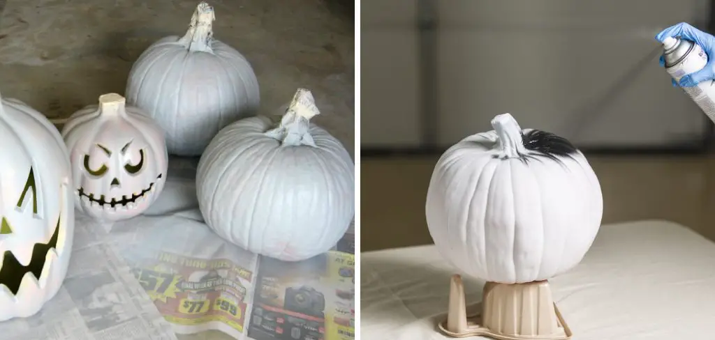 How to Spray Paint Pumpkins White