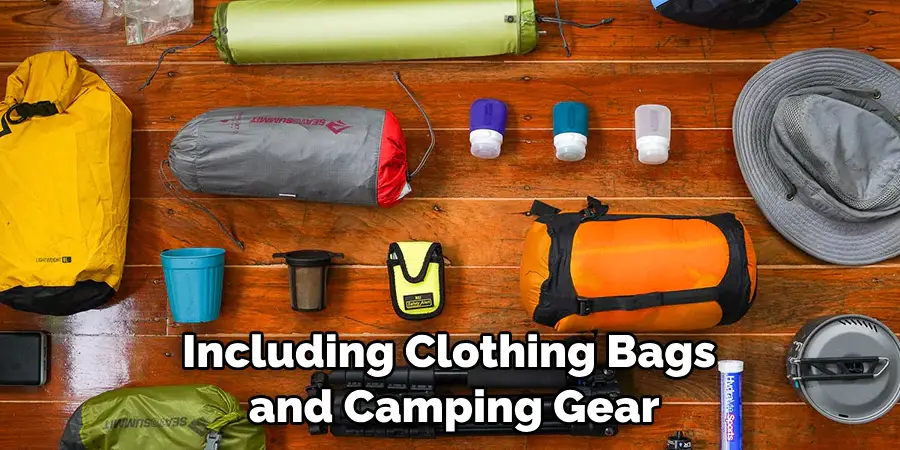 Including Clothing Bags and Camping Gear