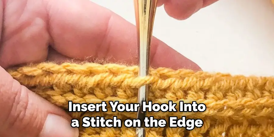 Insert Your Hook Into a Stitch on the Edge