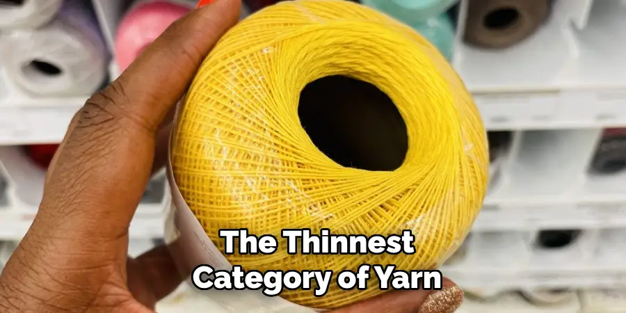 The Thinnest Category of Yarn