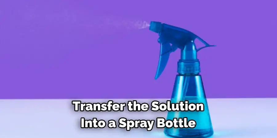 Transfer the Solution Into a Spray Bottle