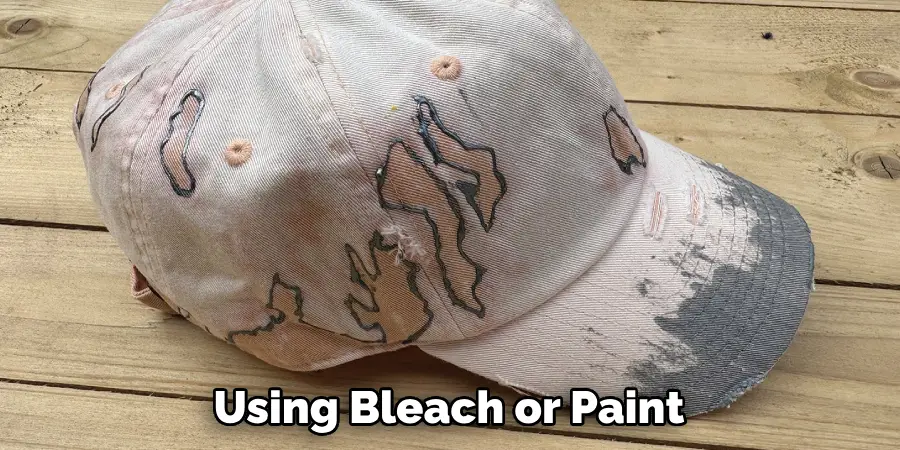 Using Bleach or Paint