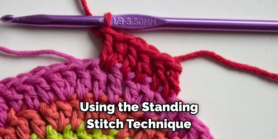 Using the Standing Stitch Technique