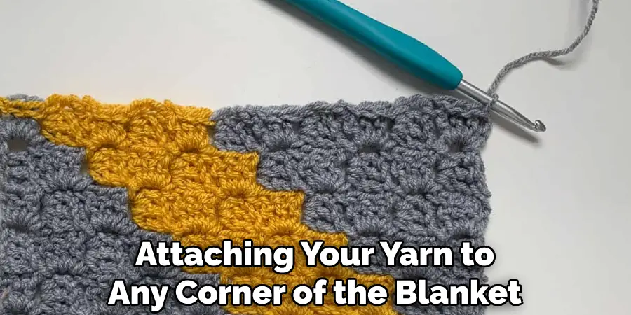 Attaching Your Yarn to Any Corner of the Blanket