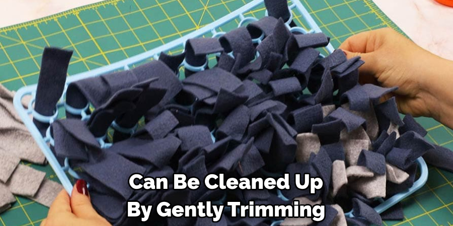 Can Be Cleaned Up By Gently Trimming