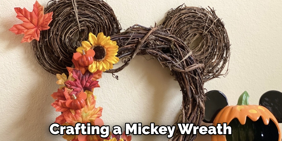 Crafting a Mickey Wreath