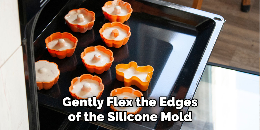 Gently Flex the Edges of the Silicone Mold