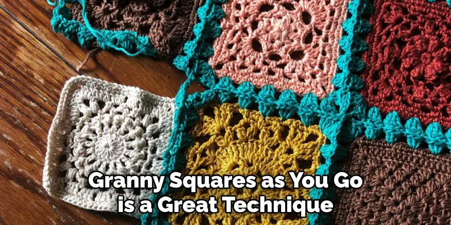 Granny Squares as You Go is a Great Technique