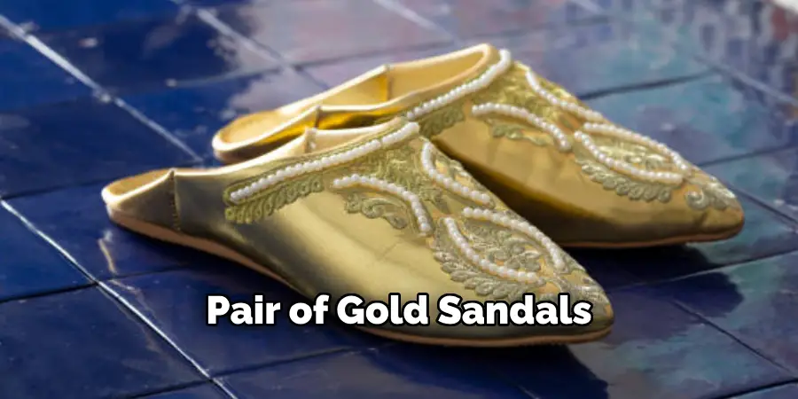 Pair of Gold Sandals