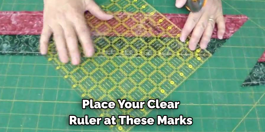 Place Your Clear Ruler at These Marks