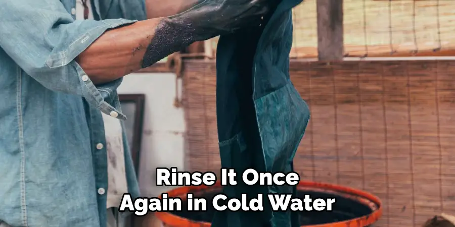 Rinse It Once Again in Cold Water