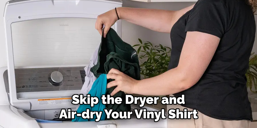 Skip the Dryer and Air-dry Your Vinyl Shirt