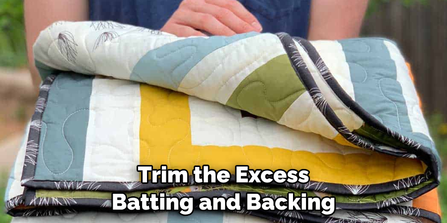 Trim the Excess Batting and Backing