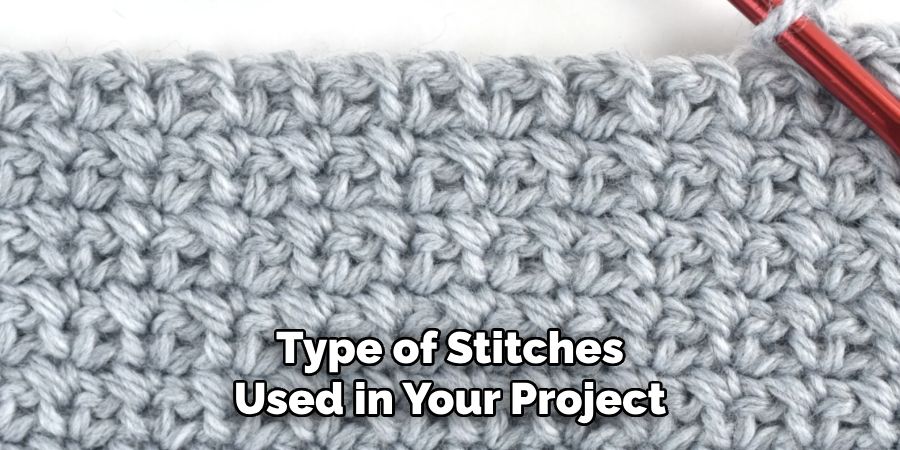 Type of Stitches Used in Your Project