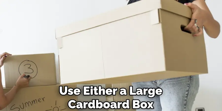 Use Either a Large Cardboard Box