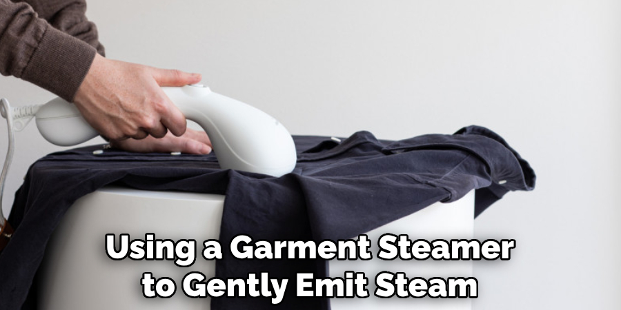 Using a Garment Steamer to Gently Emit Steam