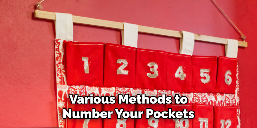 Various Methods to Number Your Pockets