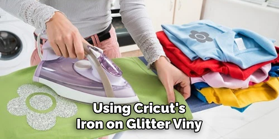 Using Cricut's Iron on Glitter Viny