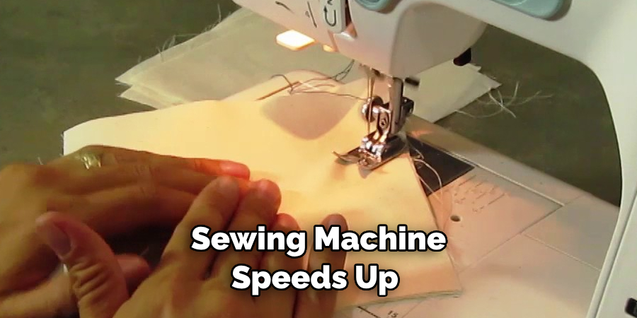 Sewing Machine Speeds Up