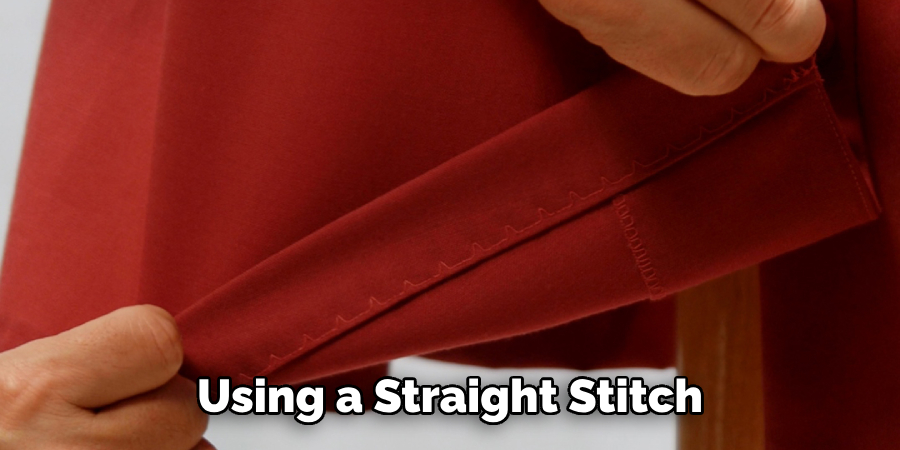 Using a Straight Stitch