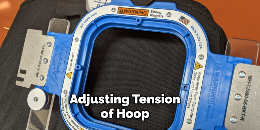 Adjusting Tension of Hoop