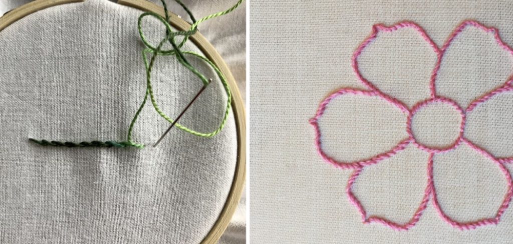 How to Stem Stitch Embroidery