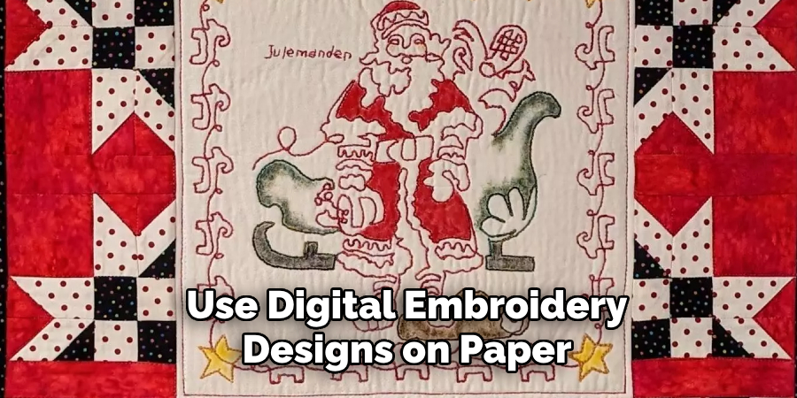 Use Digital Embroidery Designs on Paper