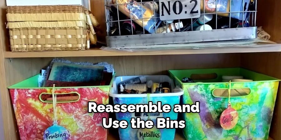 Reassemble and Use the Bins