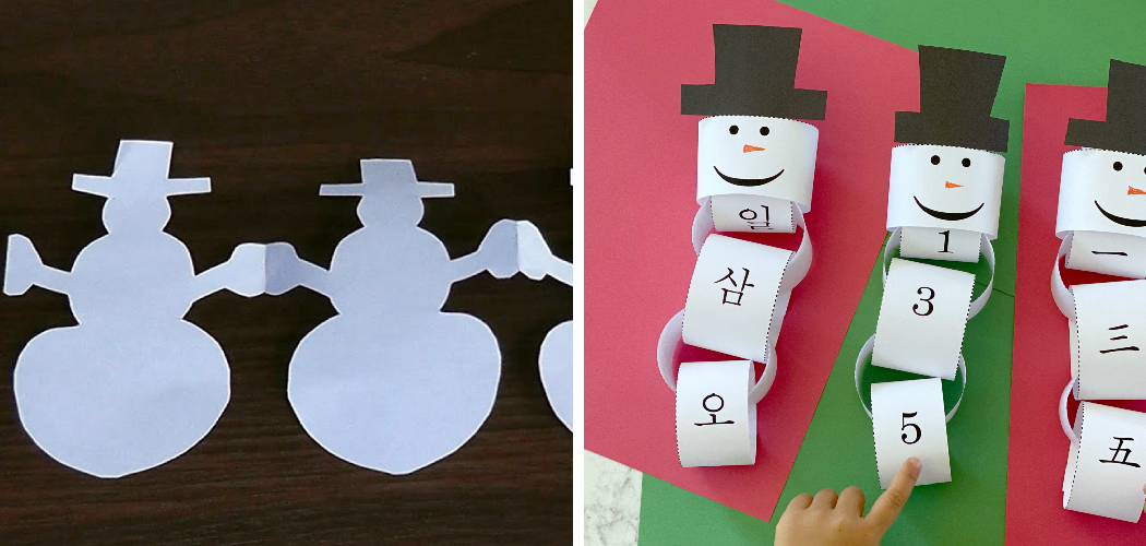 How to Make Paper Chain Snowman