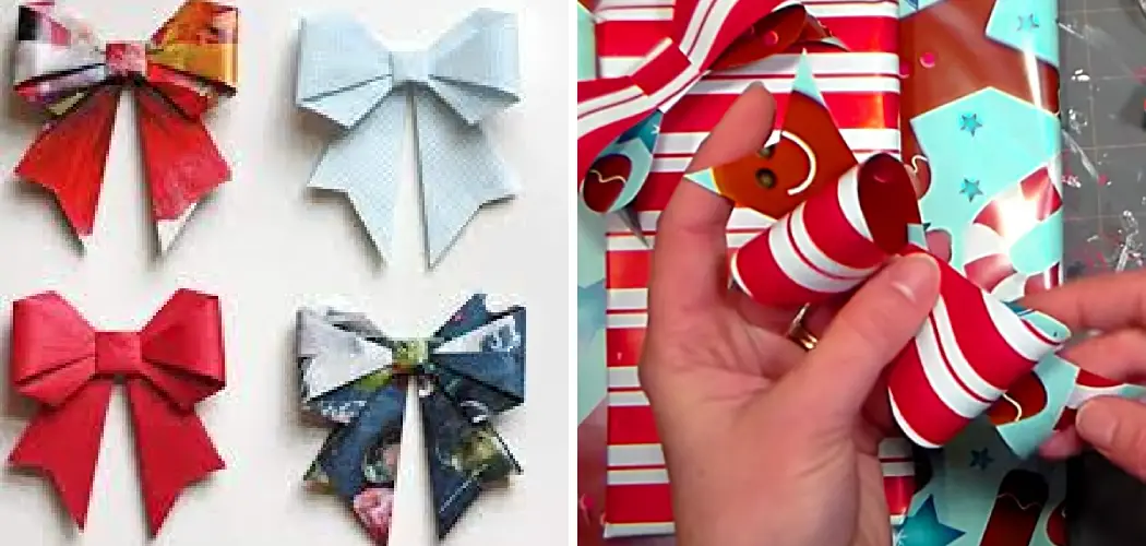 How to Make a Bow from Leftover Wrapping Paper