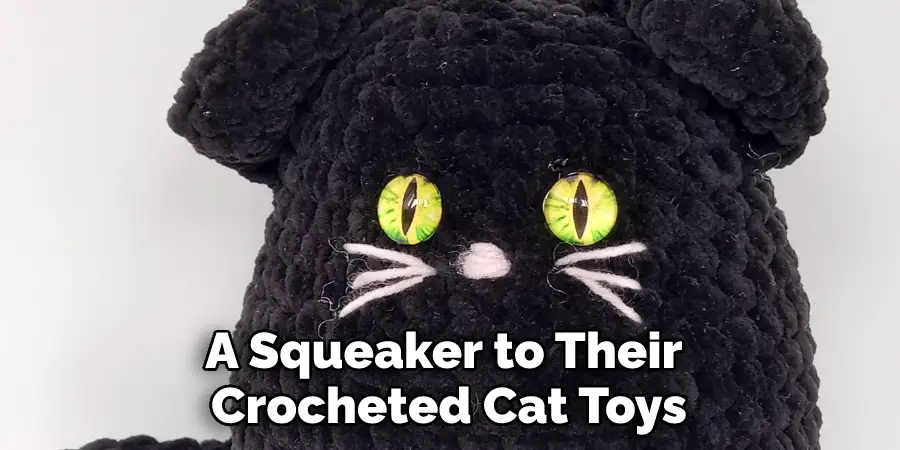 A Squeaker to Their Crocheted Cat Toys