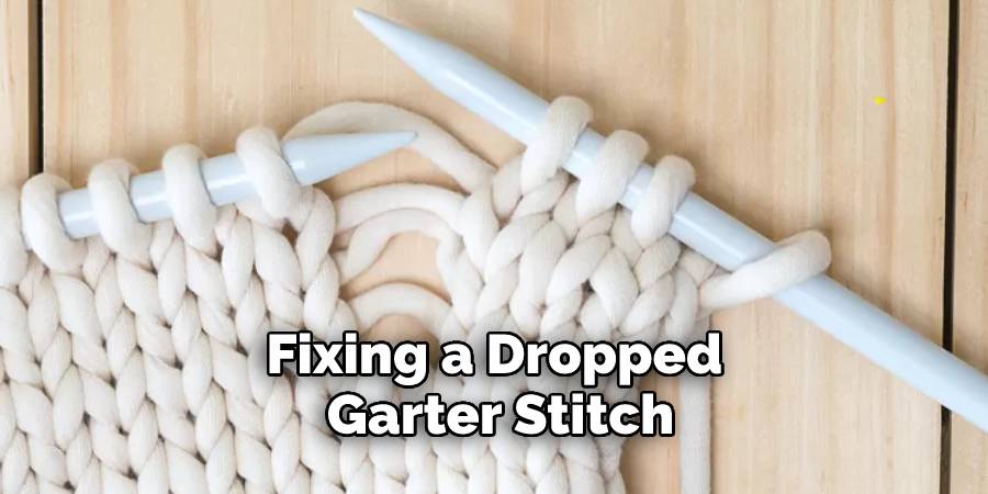 Fixing a Dropped Garter Stitch
